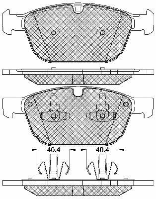Brake Pad Set, disc brake (20107)