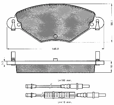 Brake Pad Set, disc brake (10605)