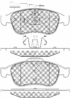 Brake Pad Set, disc brake (10995)