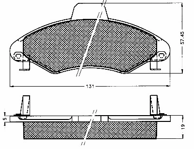 Brake Pad Set, disc brake (10565)