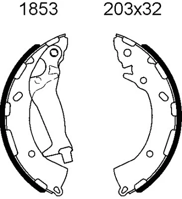 Brake Shoe Set (01853)
