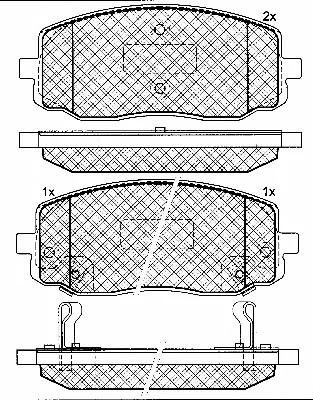 Brake Pad Set, disc brake (10802)