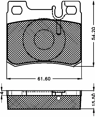 Brake Pad Set, disc brake (10463)