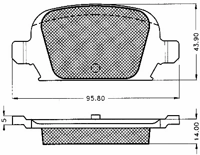 Brake Pad Set, disc brake (10579)