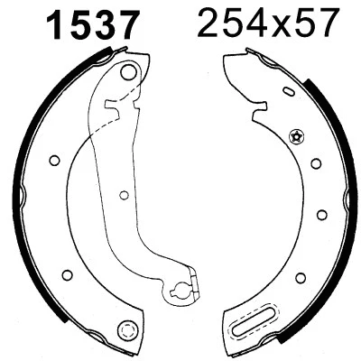 Brake Kit, drum brake (7357)