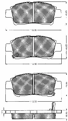 Brake Pad Set, disc brake (10535)