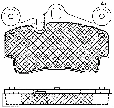 Brake Pad Set, disc brake (10906)