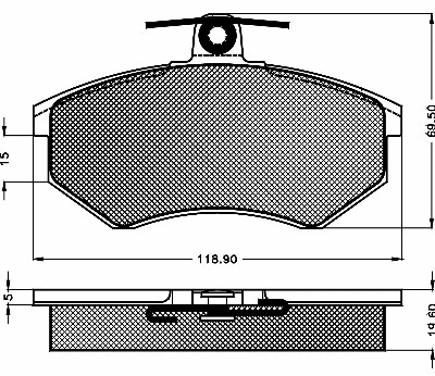 Brake Pad Set, disc brake (10260)