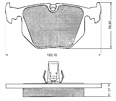 Brake Pad Set, disc brake (10647)