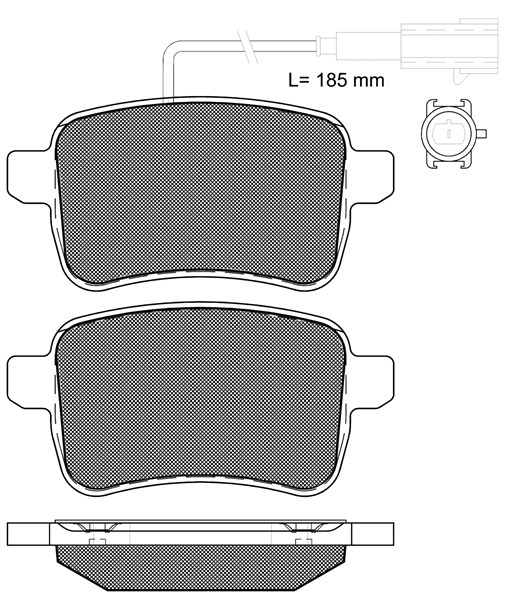 Brake Pad Set, disc brake (20316)
