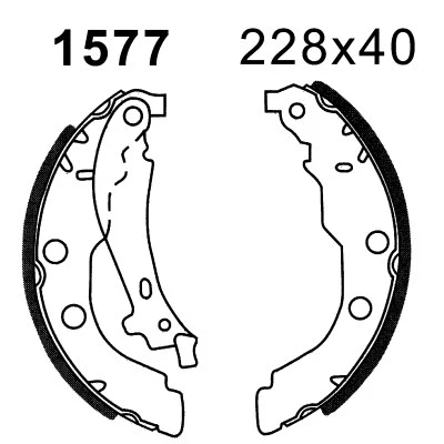 Brake Shoe Set (01577)