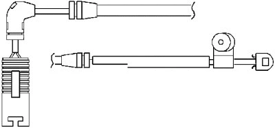 Warning Contact, brake pad wear (09033)