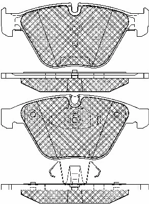 Brake Pad Set, disc brake (20021)
