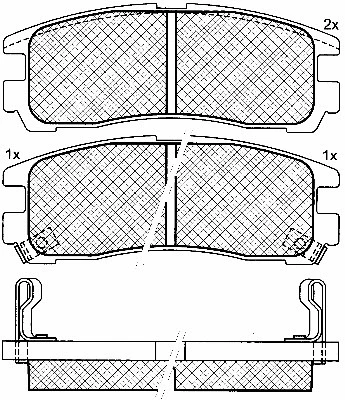Brake Pad Set, disc brake (10788)