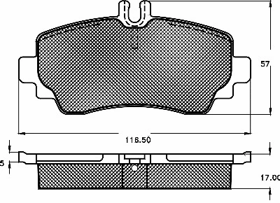 Brake Pad Set, disc brake (10432)
