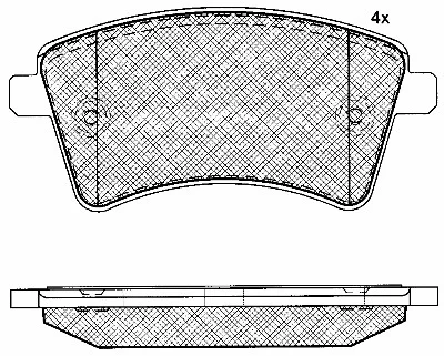 Brake Pad Set, disc brake (10937)