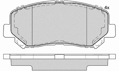 Brake Pad Set, disc brake (20153)
