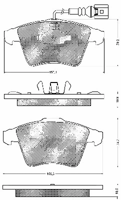Brake Pad Set, disc brake (10737)