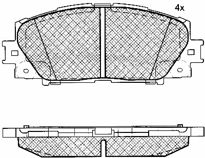 Brake Pad Set, disc brake (10836)