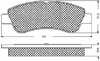 Brake Pad Set, disc brake (10672)