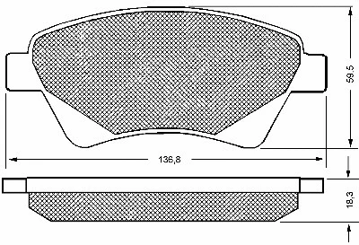Brake Pad Set, disc brake (10639)
