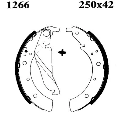 Brake Shoe Set (01266)