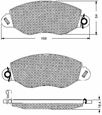 Brake Pad Set, disc brake (10653)
