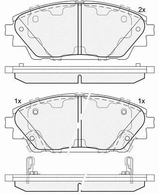 Brake Pad Set, disc brake (20150)