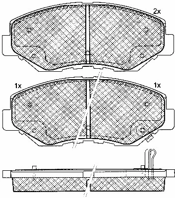 Brake Pad Set, disc brake (10912)