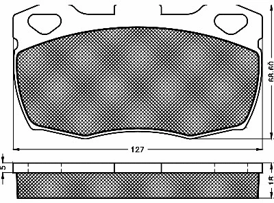 Brake Pad Set, disc brake (10161)