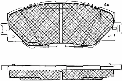 Brake Pad Set, disc brake (10869)
