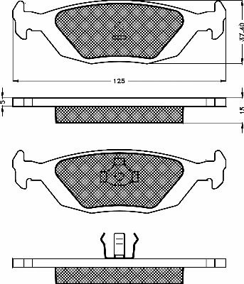 Brake Pad Set, disc brake (10460)