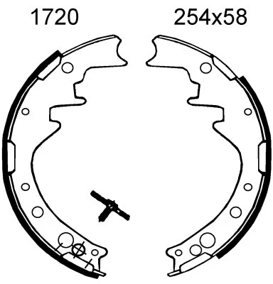 Brake Shoe Set (01720)