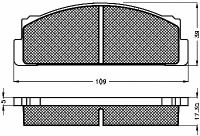 Brake Pad Set, disc brake (10321)