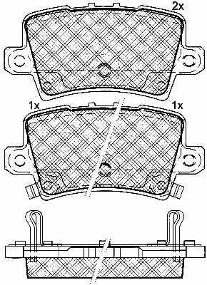 Brake Pad Set, disc brake (10914)