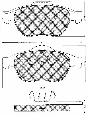 Brake Pad Set, disc brake (10634)