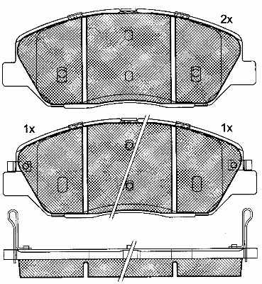 Brake Pad Set, disc brake (10921)