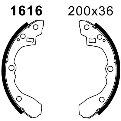 Brake Shoe Set (01616)