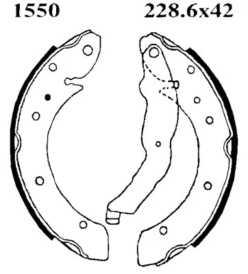 Brake Shoe Set (01550)