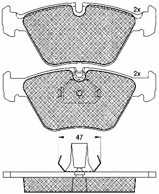 Brake Pad Set, disc brake (10791)