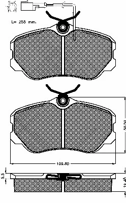 Brake Pad Set, disc brake (10137)