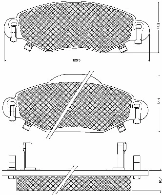 Brake Pad Set, disc brake (10734)