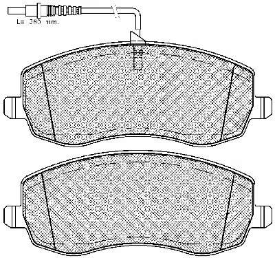 Brake Pad Set, disc brake (10968)