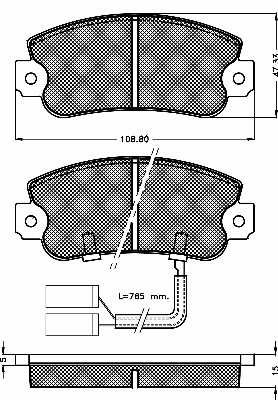 Brake Pad Set, disc brake (10318)