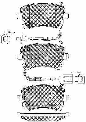 Brake Pad Set, disc brake (10801)