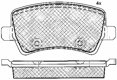 Brake Pad Set, disc brake (10894)