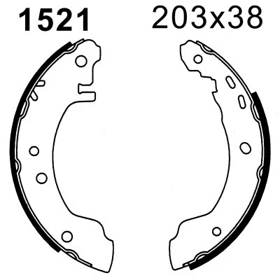 Brake Shoe Set (01521)
