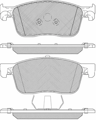 Brake Pad Set, disc brake (20202)
