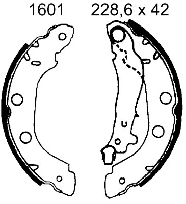 Brake Shoe Set (01601)