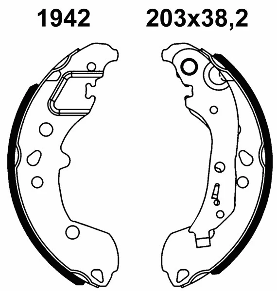 Brake Shoe Set (01942)